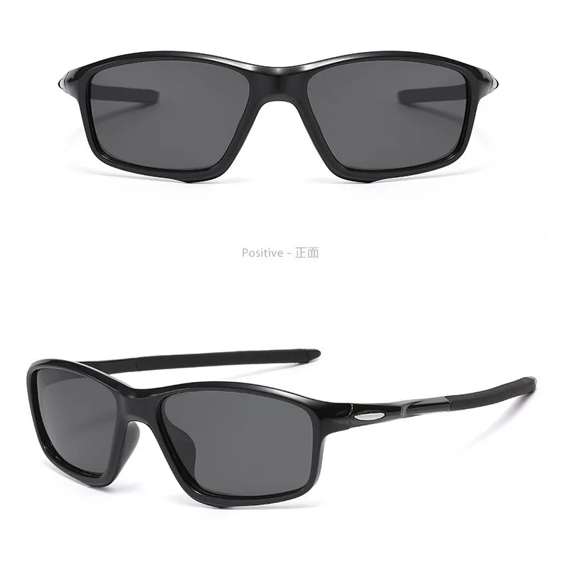 Men's Polarized Square Frame Sports Sunglasses – UV400 Outdoor Cycling Glasses for Fishing & Driving, Protective Shades for Active Lifestyles